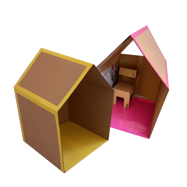 Casita Plegable de cartón