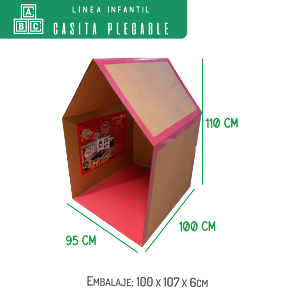 Casita Plegable de cartón - Imagen 4