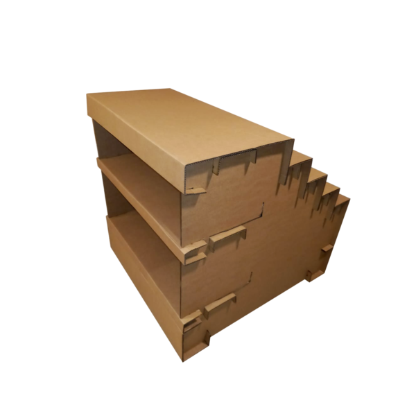 Exhibidor modular 5 estantes de cartón - Imagen 2