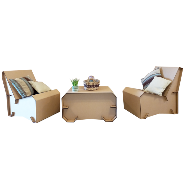 Sillón de 1 cuerpo de cartón - Imagen 3