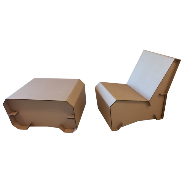 Sillón de 1 cuerpo de cartón - Imagen 2