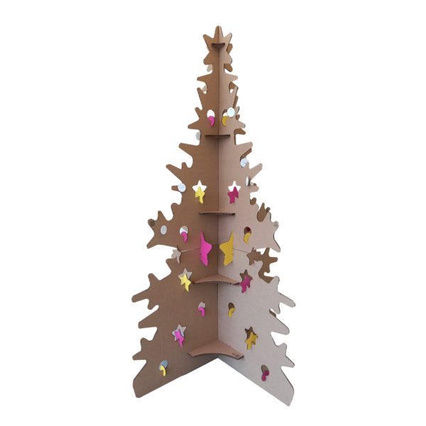 Árbol gigante de navidad de cartón - Imagen 2