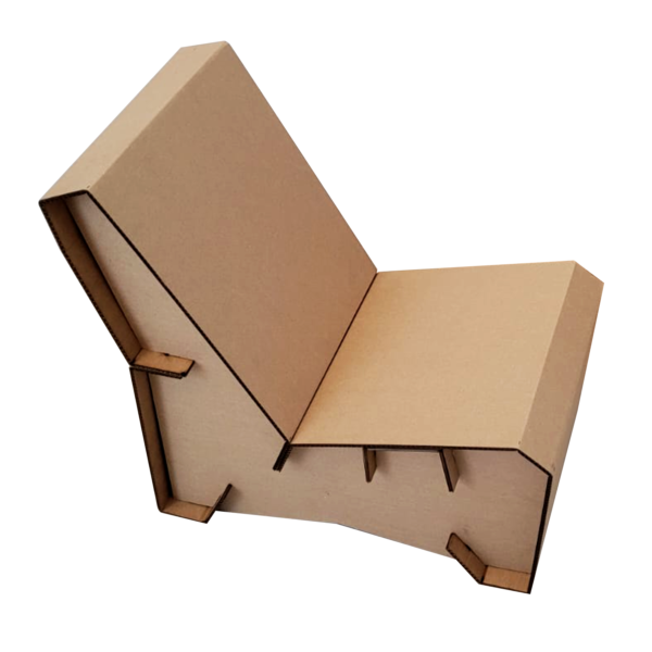 Sillón infantil de cartón